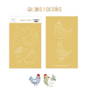 Troquel Gallinas – Colección Gallinas y Castañas – Edición limitada
