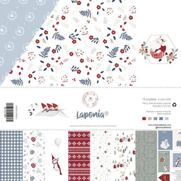 colección scrapbooking laponia mariquilla