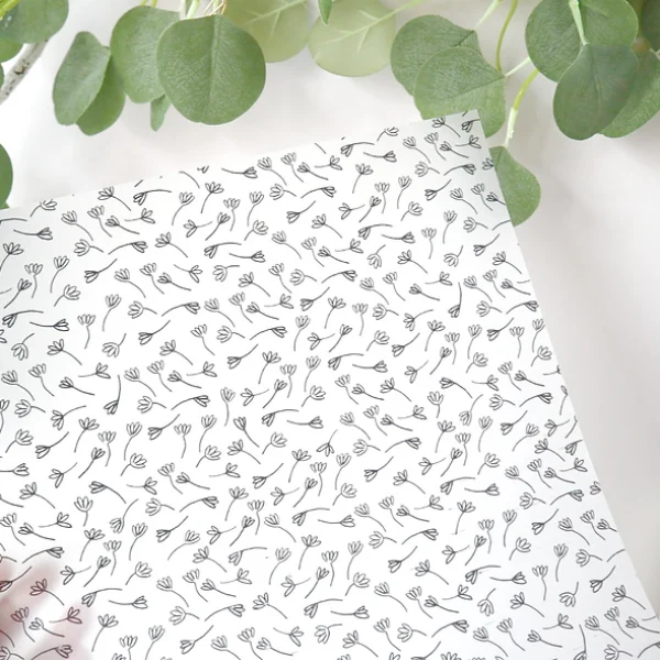 vellum flores doodle